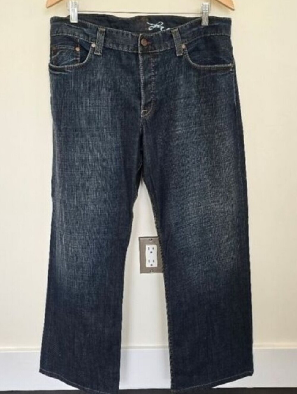 FCUK French Connection UK Men's Dark Wash Straight Leg Jeans Size 34x30